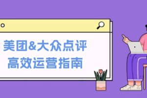 美团&大众点评高效运营指南：从平台基础认知到提升销量的实用操作技巧